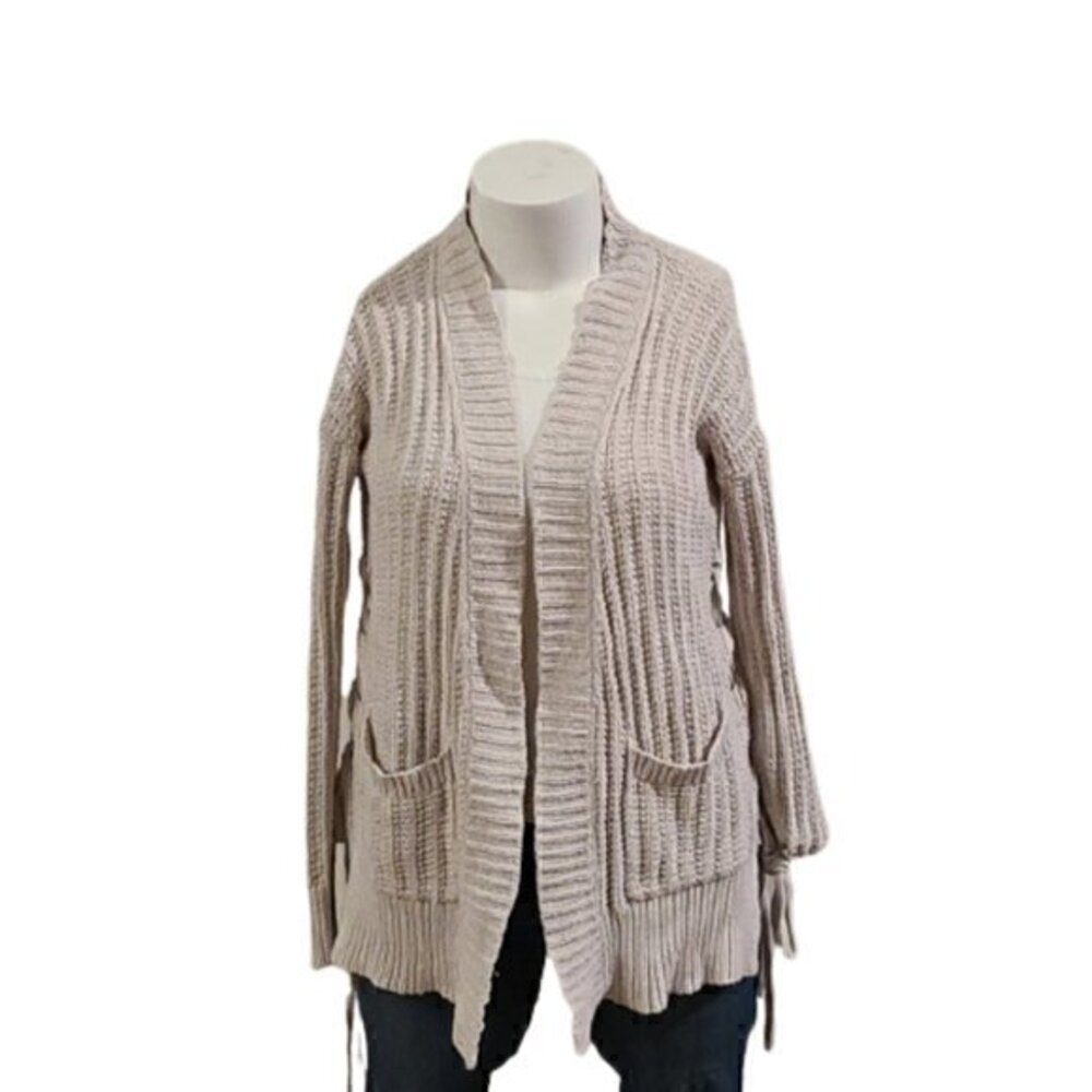 [Express]Lace Side Open Cardigan w/ Pockets -Sz XS